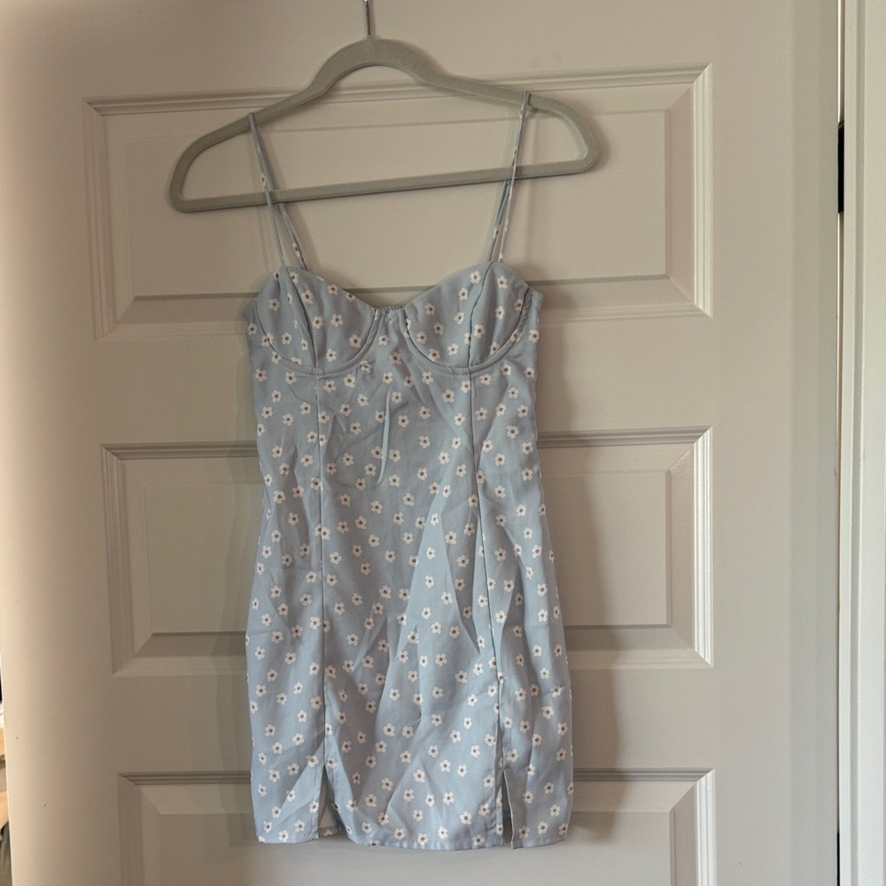 Princess Polly Blue Floral Mini Dress